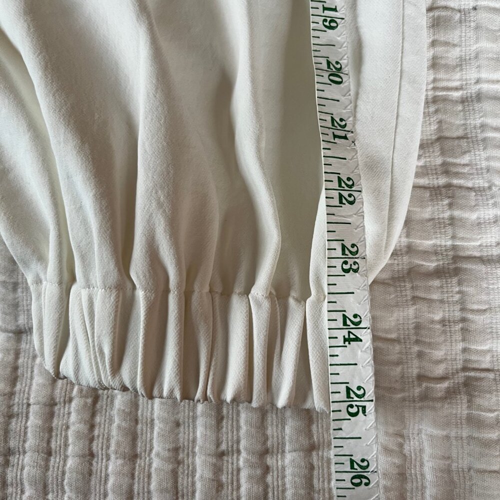 Tibi Chalky Drape Plashet Jogger- Regular- White- SR - Picture 8 of 13